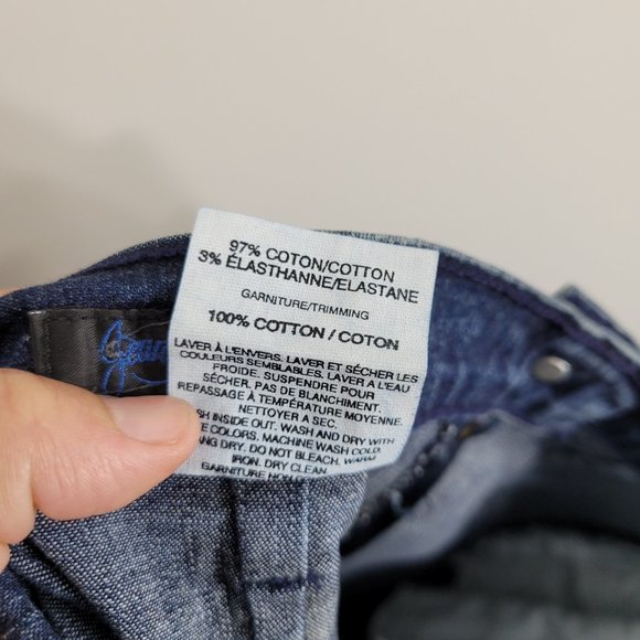 Vintage 🇨🇦 Made in Canada Simon Chang Jeans Blue Jean Denim Maxi Quilted Skirt - Picture 12 of 16